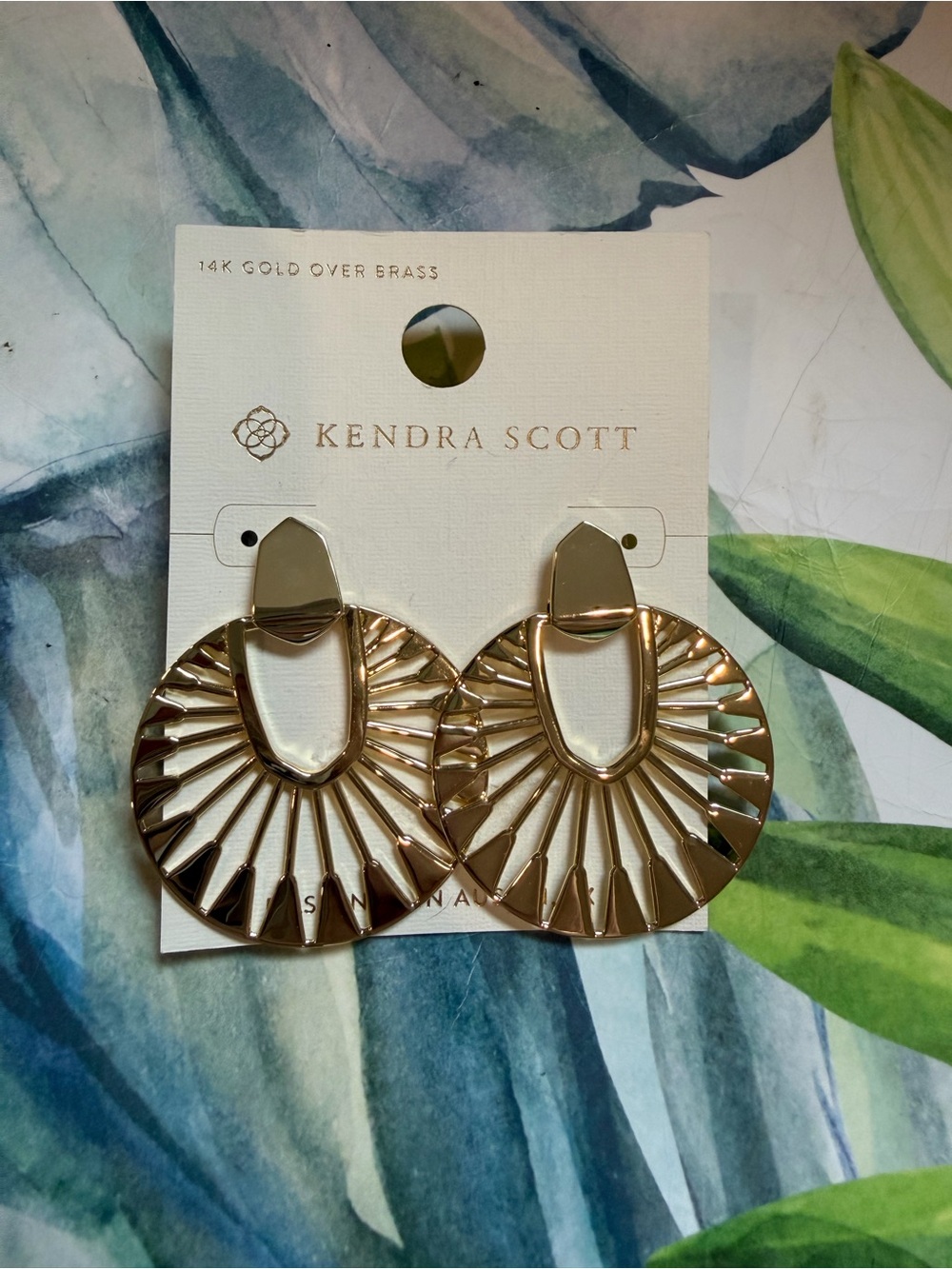 Kendra Scott Hattie statement earrings - gold